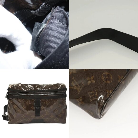 LOUIS VUITTON Monogram Glaze Messenger PM Bag Brown Black M43895 LV Auth bs26815 - Picture 14 of 14